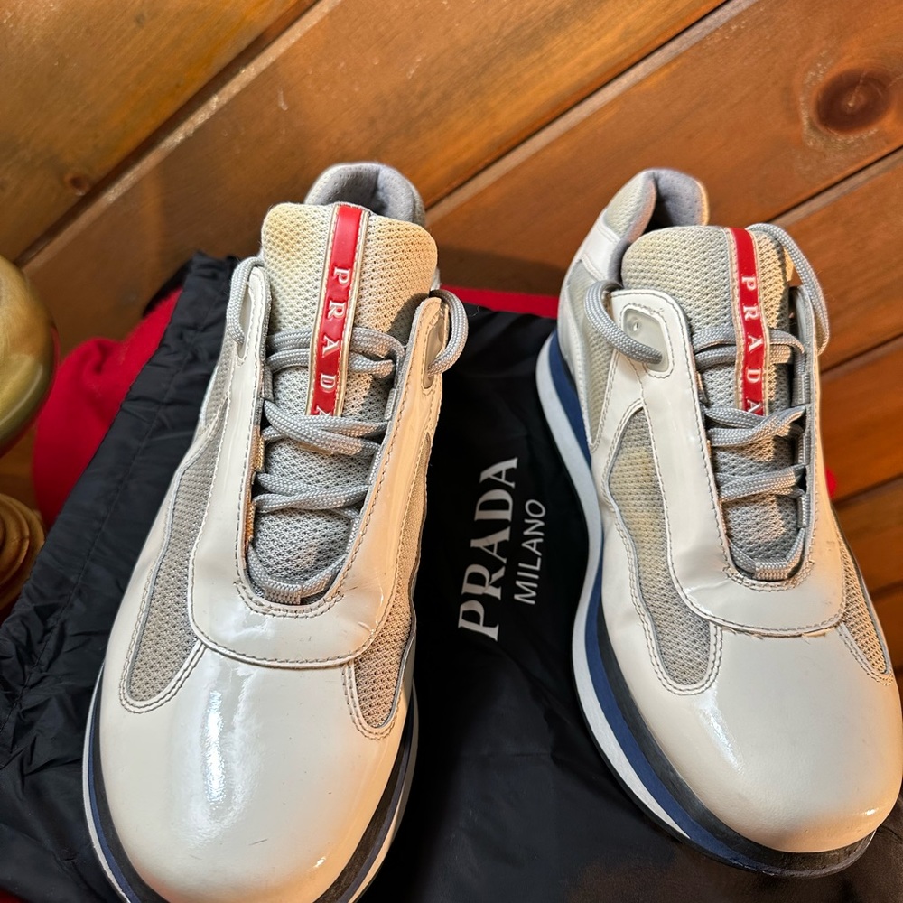 PRADA sneakers used - still in great shape asking $250 originally $1100.00 #8 - Picture 2 of 15